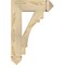 Ekena Millwork Merced Arts & Crafts Rough Sawn Bracket, Douglas Fir, 4"W x 16"D x 24"H BKT04X16X24MRC03RDF - alternate 3